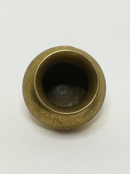 Small Engraved Brass Vase (Miniature, suitable for printer's tray)
