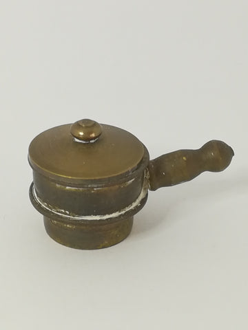 Miniature Pot with Lid Brass (Miniature, suitable for printer's tray)