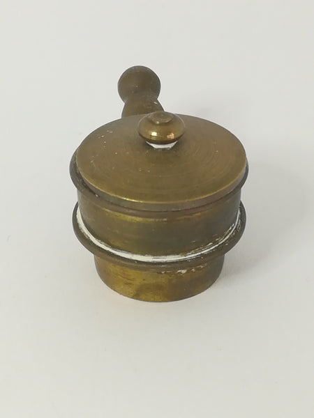 Miniature Pot with Lid Brass (Miniature, suitable for printer's tray)