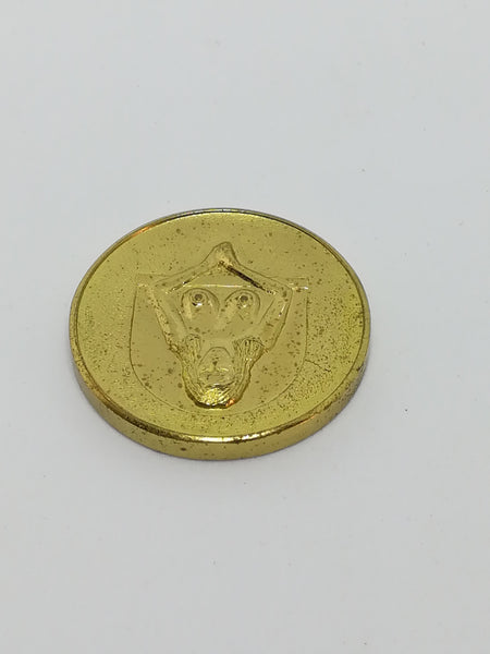 Miniature 'Gold' Painted Coin Woman Engraved (Miniature, suitable for printer's tray)