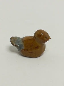 Miniature Ceramic Brown Bird (Miniature, suitable for printer's tray)