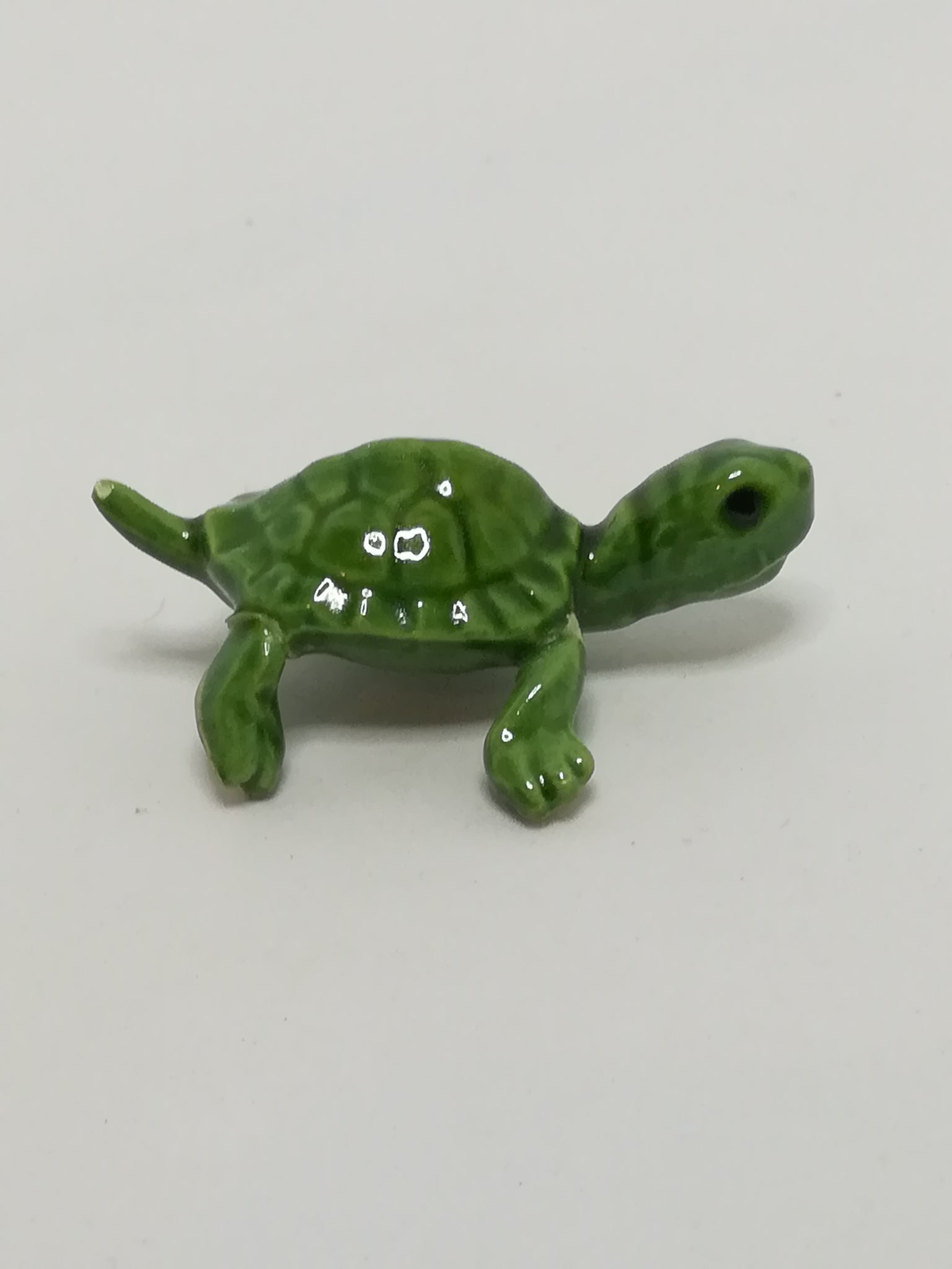 Miniature Green Ceramic Tortoise (Miniature, suitable for printer's tray)