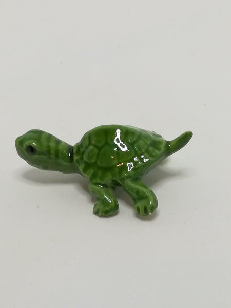 Miniature Green Ceramic Tortoise (Miniature, suitable for printer's tray)