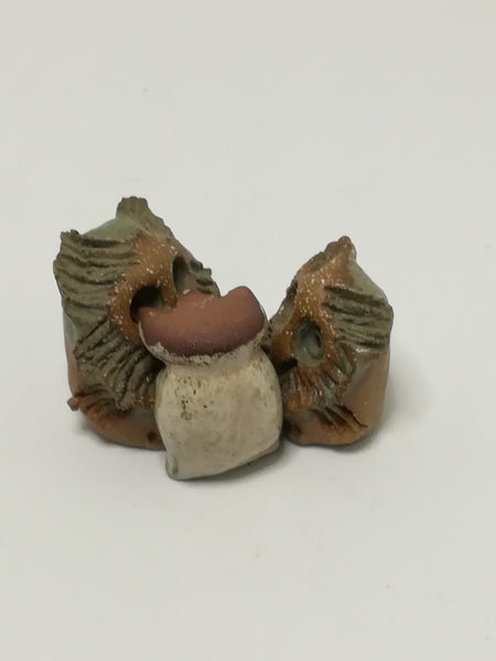 Miniature Ceramic Owls Trio (Miniature, suitable for printer's tray)
