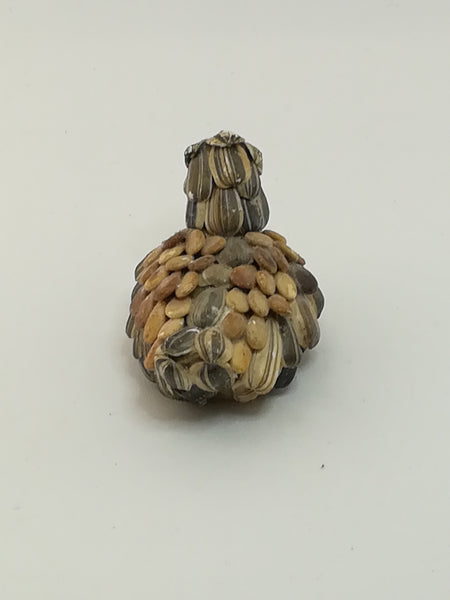 Small Ceramic Duck Decorated with Natural Seeds (Miniature, suitable for printer's tray)