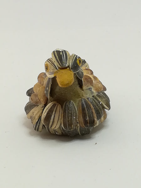 Small Ceramic Duck Decorated with Natural Seeds (Miniature, suitable for printer's tray)