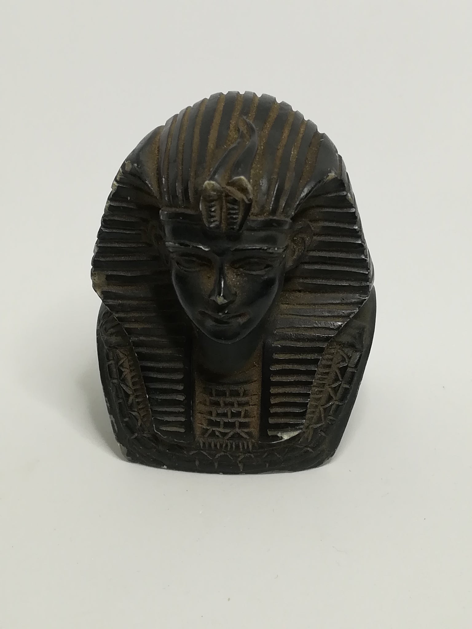 Small Wooden Dark Brown Pharaoh Egypt