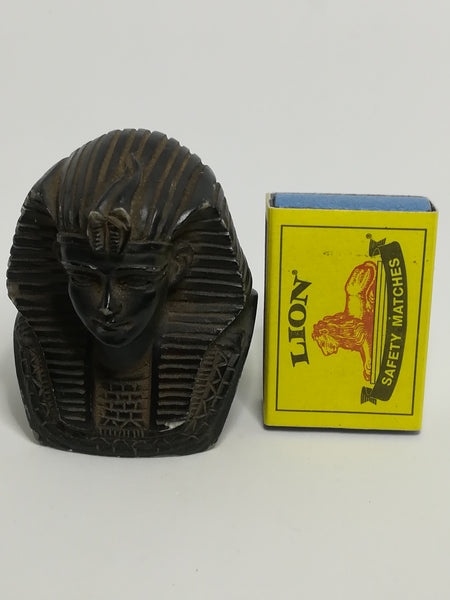 Small Wooden Dark Brown Pharaoh Egypt