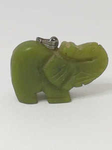 Miniature Elephant Gemstone Pendant