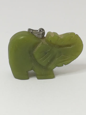 Miniature Elephant Gemstone Pendant