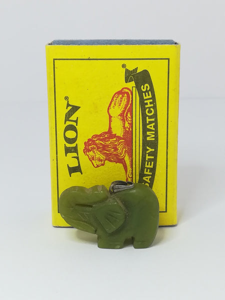 Miniature Elephant Gemstone Pendant