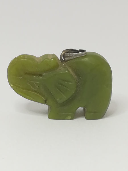 Miniature Elephant Gemstone Pendant