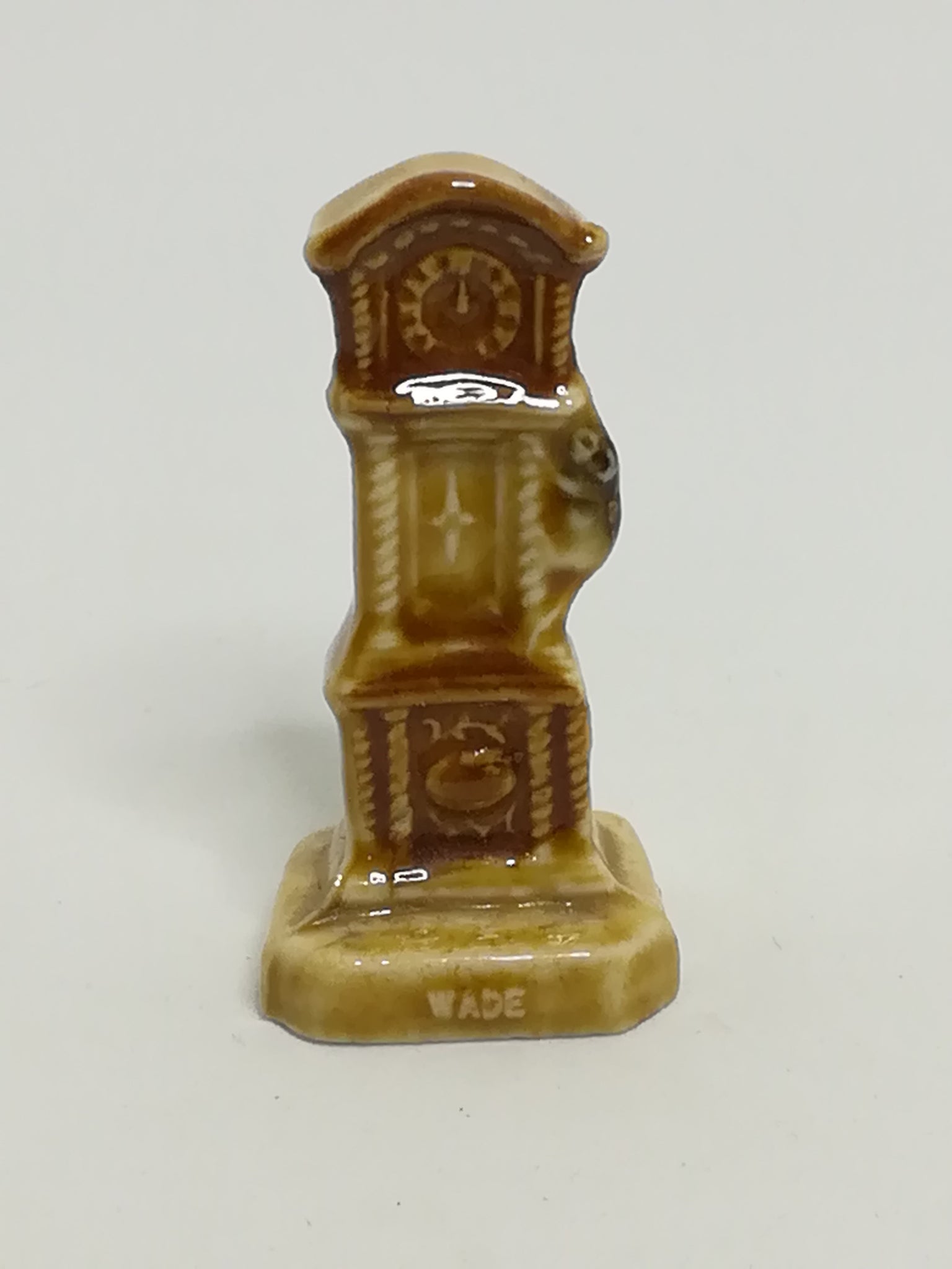 Miniature Ceramic Brown Grandfather Clock (Wade) (Miniature, suitable for printer's tray)