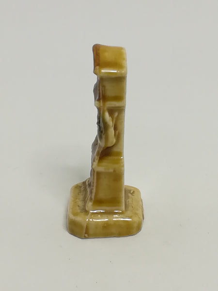 Miniature Ceramic Brown Grandfather Clock (Wade) (Miniature, suitable for printer's tray)