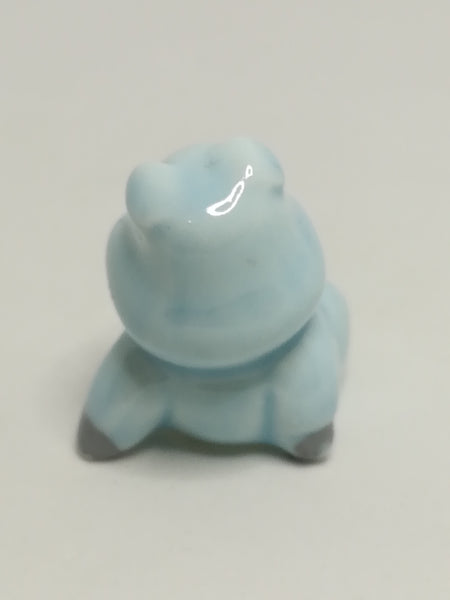 Miniature Ceramic Baby Blue Pig Sitting (Miniature, suitable for printer's tray)