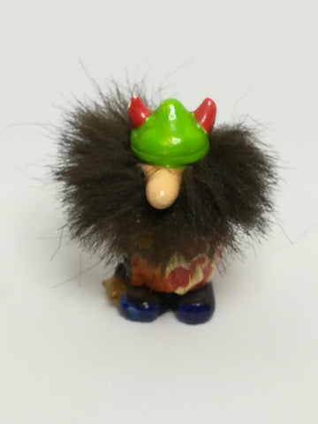 Miniature Wooden Dwarf Ready For War (Miniature, suitable for printer's tray)