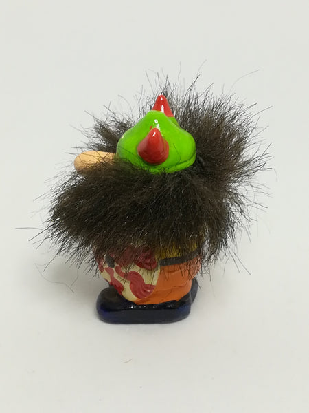Miniature Wooden Dwarf Ready For War (Miniature, suitable for printer's tray)
