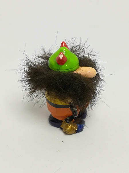 Miniature Wooden Dwarf Ready For War (Miniature, suitable for printer's tray)