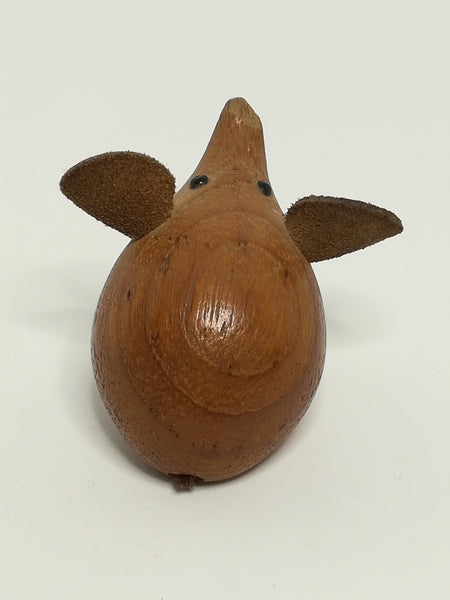Miniature Wooden Brown Mouse Big Ears & Two White Teeth (Miniature, suitable for printer's tray)