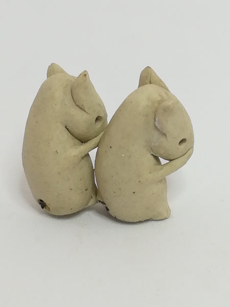 Miniature Two Shy Mice Holding Its Face (Miniature, suitable for printer's tray)