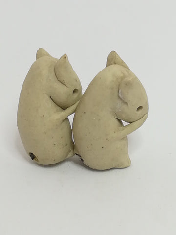 Miniature Two Shy Mice Holding Its Face (Miniature, suitable for printer's tray)