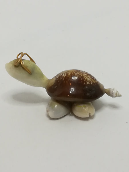 Miniature White & Brown Sea Shells Tortoise Wearing Glasses - Design 3 (Miniature, suitable for printer's tray)