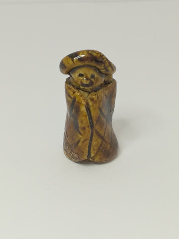 Miniature Mother & Child Ceramic Glaze Brown (Miniature, suitable for printer's tray)