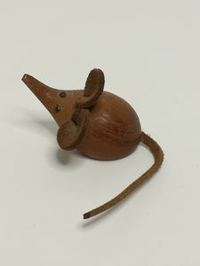 Miniature Wooden Brown Mouse Big Ears (Miniature, suitable for printer's tray)