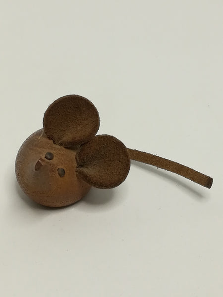 Miniature Wooden Brown Mouse Big Ears (Miniature, suitable for printer's tray)