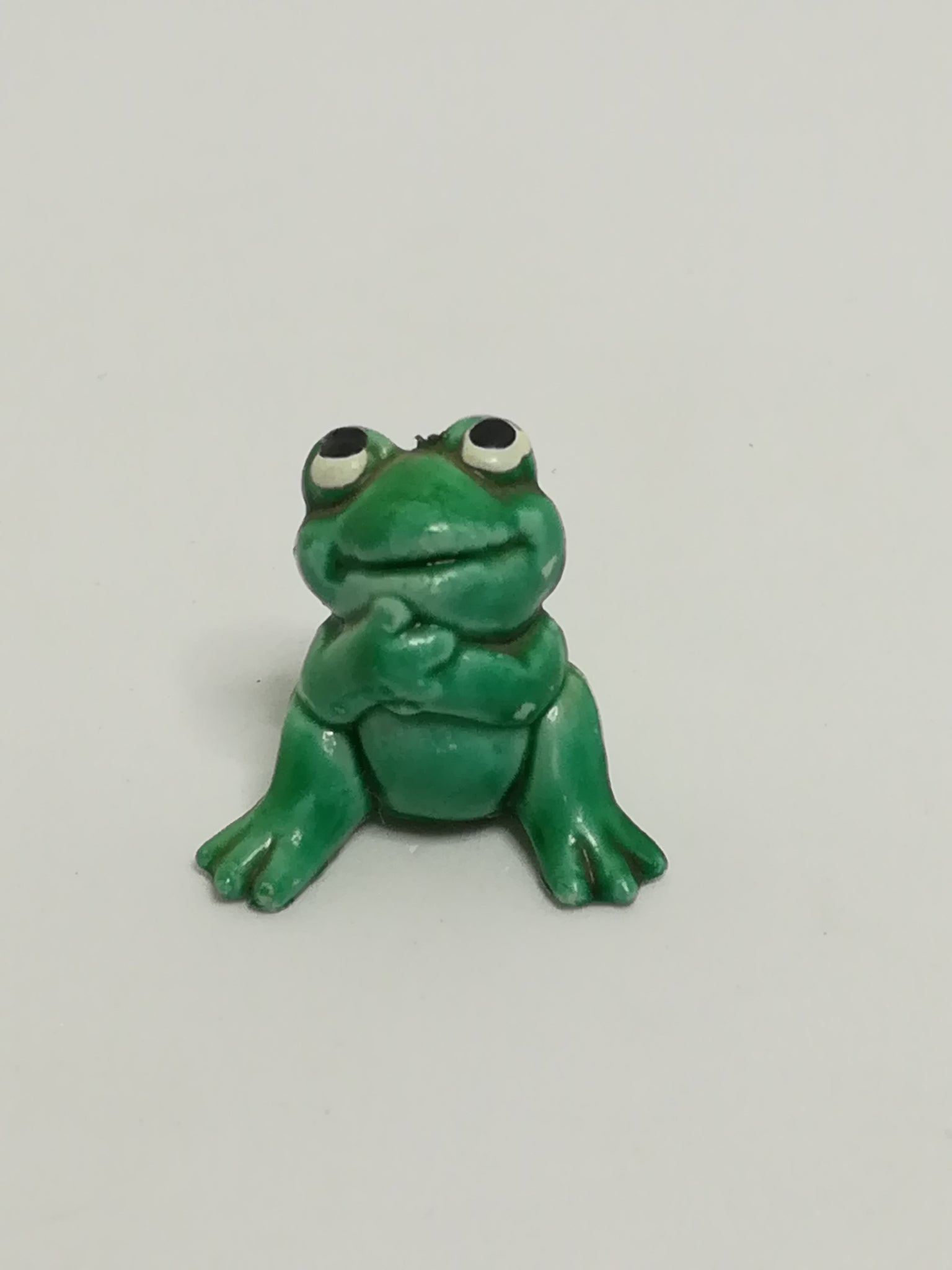 Miniature Green Frog Relaxing (Miniature, suitable for printer's tray)