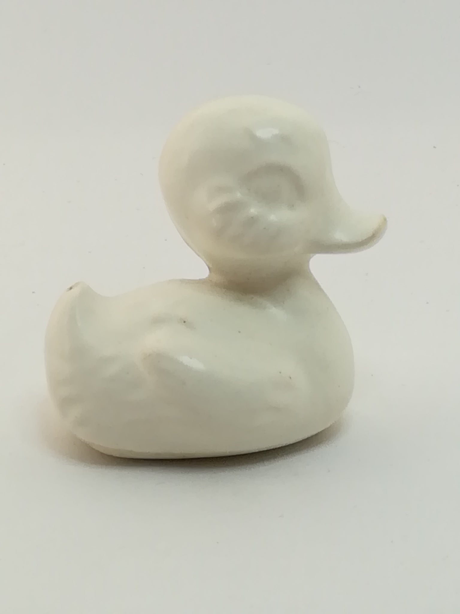 Miniature White Ceramic Duck (Miniature, suitable for printer's tray)