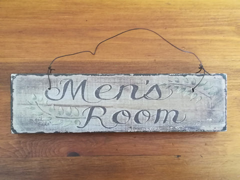 Men's Room Sign