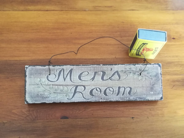 Men's Room Sign