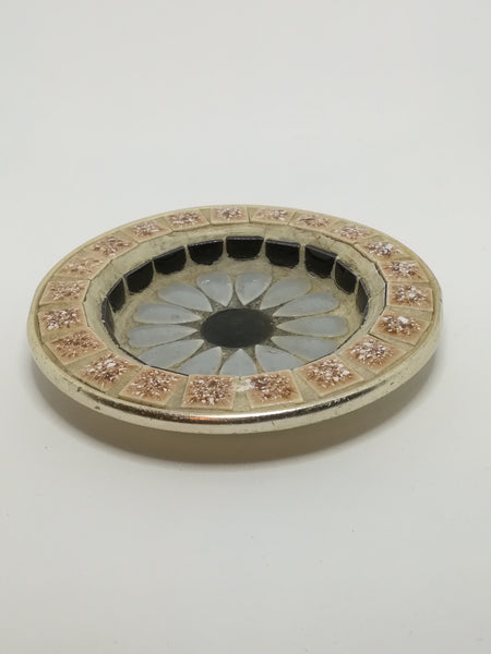 Ornamental Tile Decorated Plates/Ashtrays, Set of Three