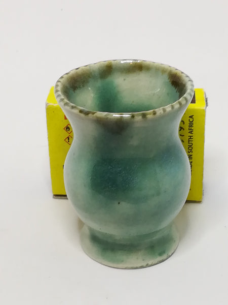 Miniature Light Green Ceramic Glazed Vase (Miniature, suitable for printer's tray)