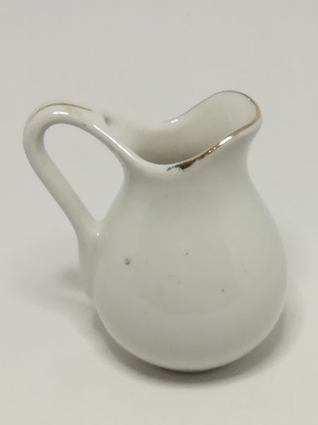 Miniature Ceramic Milk Jug with Flowers (Miniature, suitable for printer's tray)