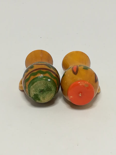 Miniature Wooden Hand-painted Milk Jugs (Set) (Miniature, suitable for printer's tray)