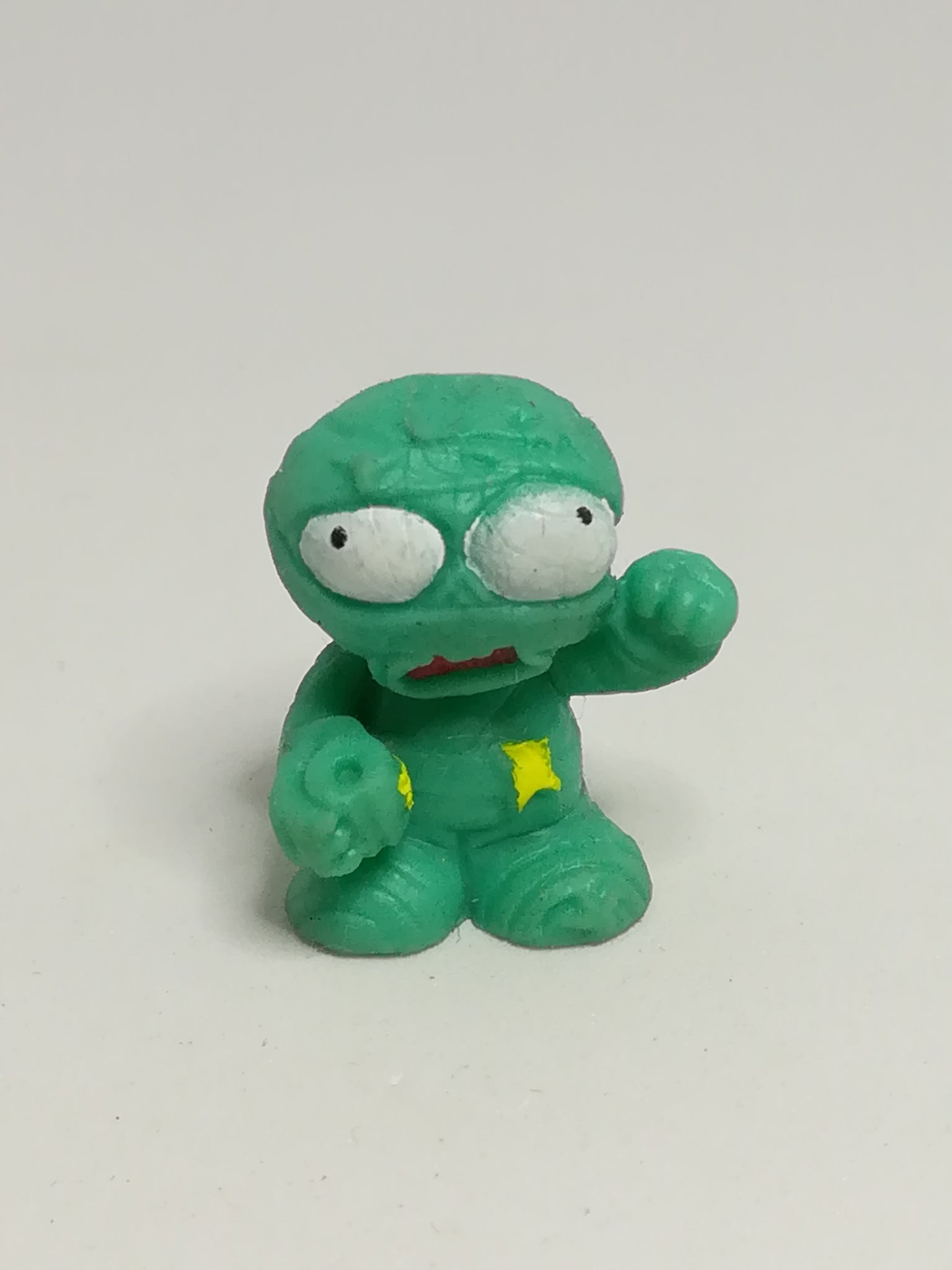 Miniature Turquoise Green Monster Big White Eye Pencil Popper (Miniature, suitable for printer's tray)