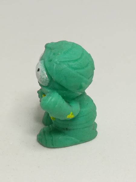 Miniature Turquoise Green Monster Big White Eye Pencil Popper (Miniature, suitable for printer's tray)