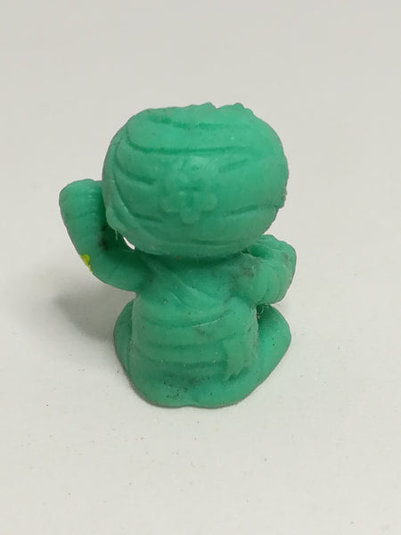 Miniature Turquoise Green Monster Big White Eye Pencil Popper (Miniature, suitable for printer's tray)