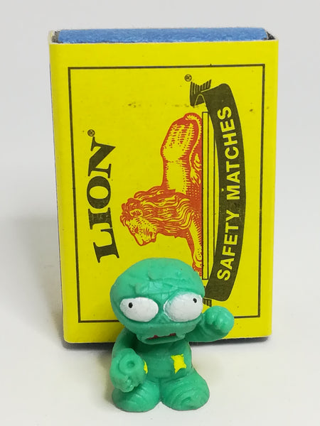 Miniature Turquoise Green Monster Big White Eye Pencil Popper (Miniature, suitable for printer's tray)