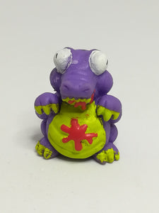 Miniature Purple & Green Pencil Popper Dinosaur Red Paint on Chin & Tummy (Miniature, suitable for printer's tray)