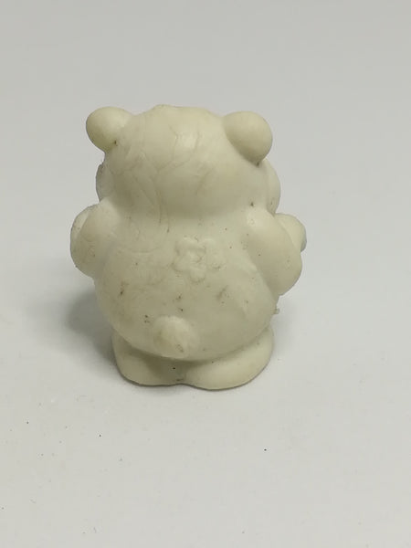 Miniature White Scary Bear Orange eye & Yellow Teeth Pencil Popper (Miniature, suitable for printer's tray)