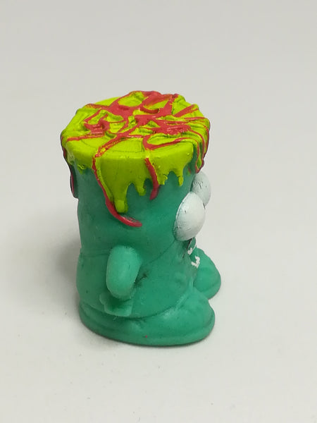 Miniature Turquoise Blue, Green & Red Pencil Popper White Big Eye & Black Moustache (Miniature, suitable for printer's tray)