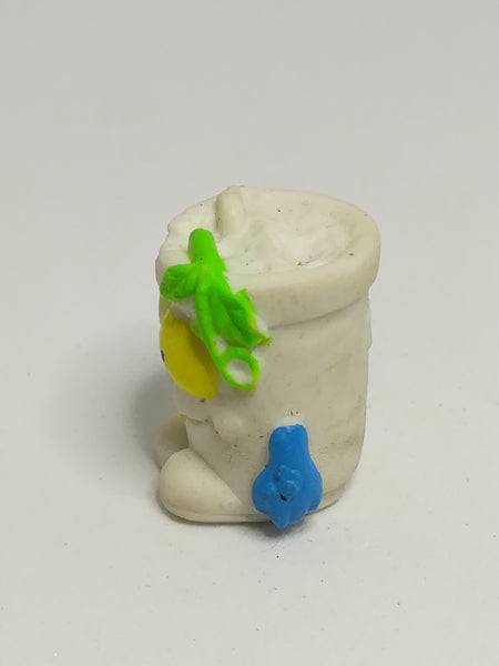 Miniature White Pencil Popper Green Hair, Blue Arms, Yellow Tooth & Eye (Miniature, suitable for printer's tray)