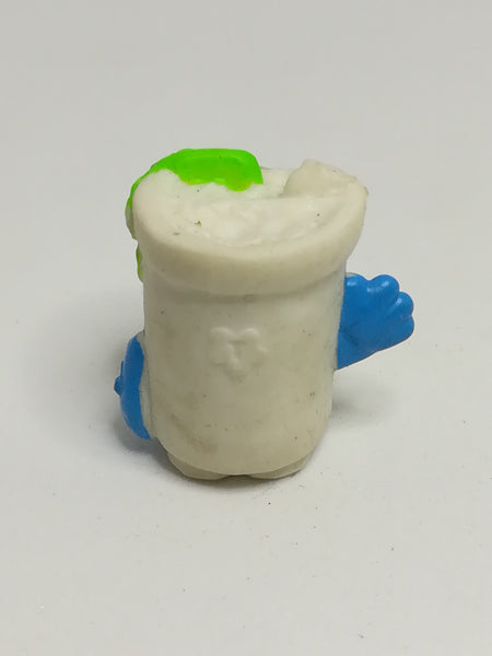 Miniature White Pencil Popper Green Hair, Blue Arms, Yellow Tooth & Eye (Miniature, suitable for printer's tray)