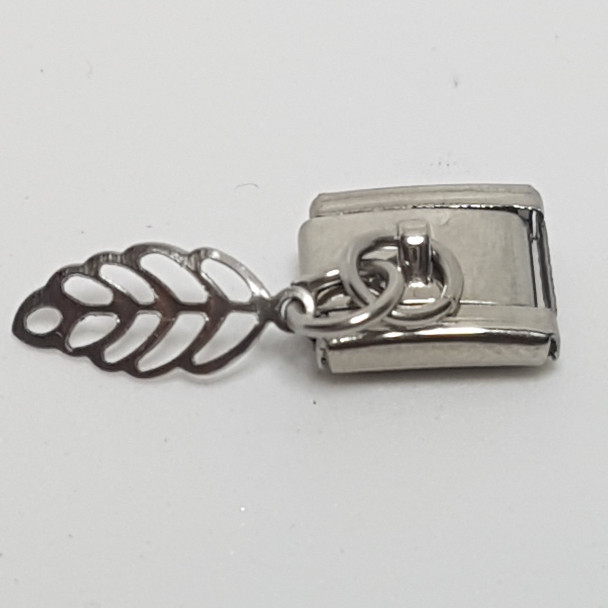 Italian Charm Dangle Leaf (Fits Nomination Bracelet)