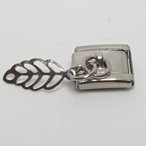 Italian Charm Dangle Leaf (Fits Nomination Bracelet)