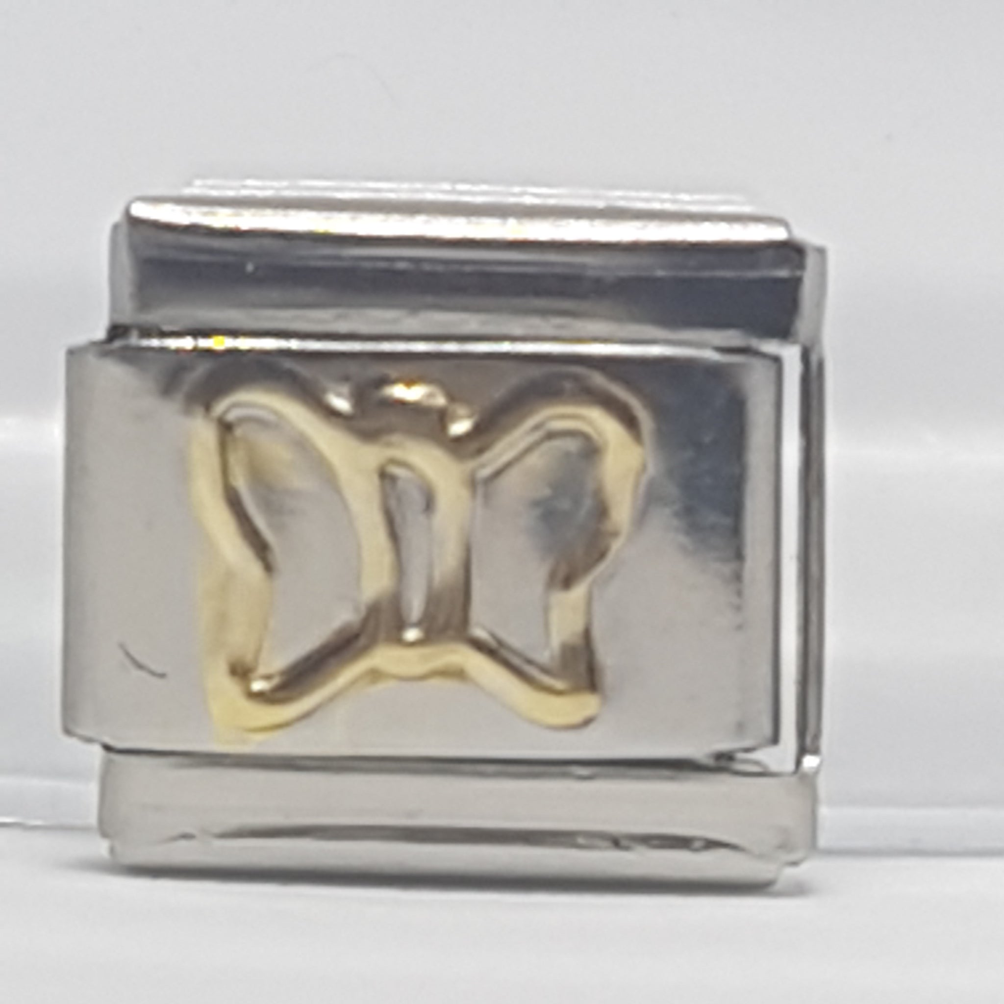 Italian Charm Butterfly in 'Gold' (Fits Nomination Bracelet)