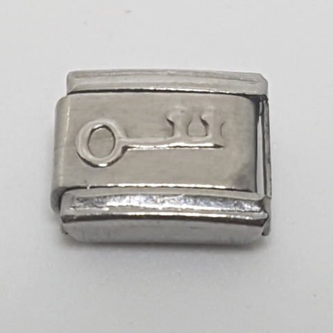 Italian Charm Key 'Silver' (Fits Nomination Bracelet)